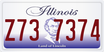 IL license plate Z737374