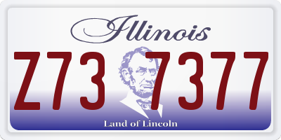 IL license plate Z737377