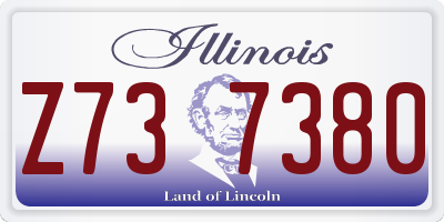 IL license plate Z737380