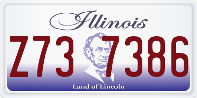 IL license plate Z737386