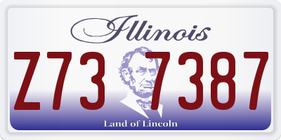 IL license plate Z737387