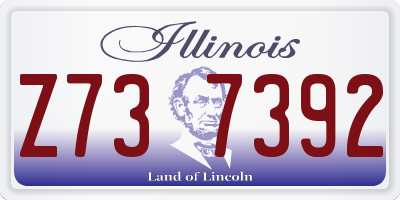 IL license plate Z737392