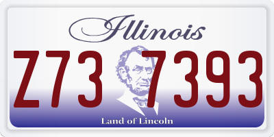 IL license plate Z737393