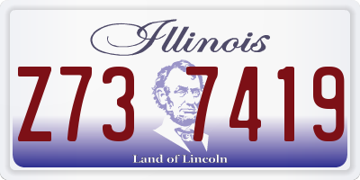 IL license plate Z737419