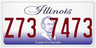 IL license plate Z737473