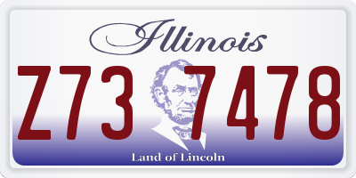 IL license plate Z737478