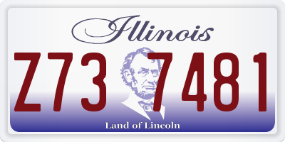 IL license plate Z737481