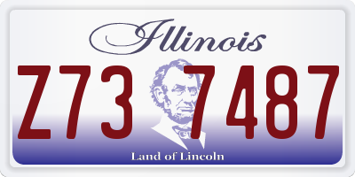 IL license plate Z737487