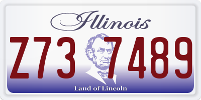 IL license plate Z737489