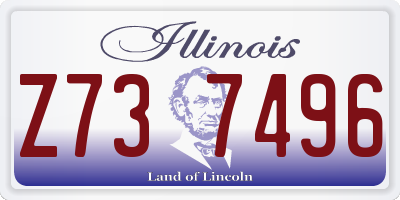 IL license plate Z737496
