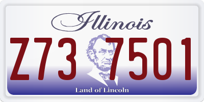 IL license plate Z737501