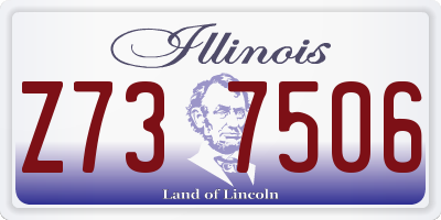 IL license plate Z737506