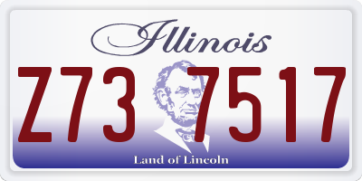 IL license plate Z737517
