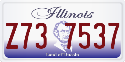 IL license plate Z737537