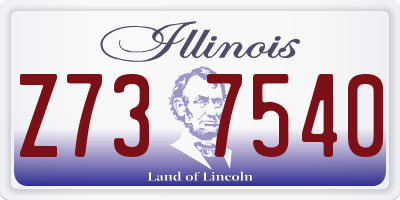 IL license plate Z737540