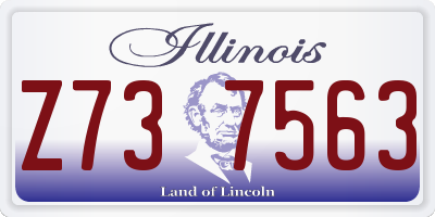IL license plate Z737563