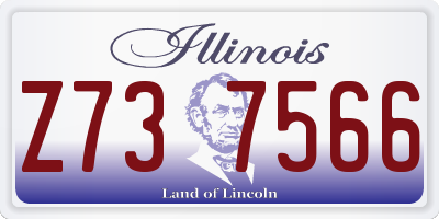 IL license plate Z737566