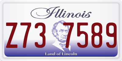 IL license plate Z737589