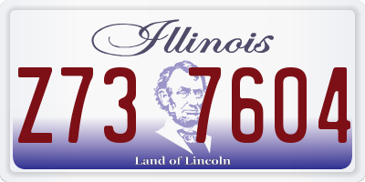 IL license plate Z737604