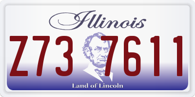 IL license plate Z737611