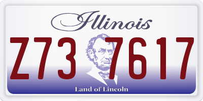 IL license plate Z737617