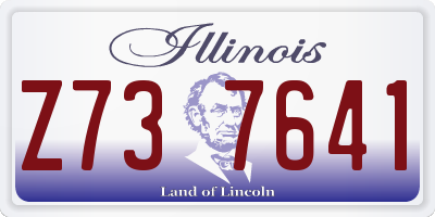 IL license plate Z737641