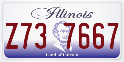 IL license plate Z737667