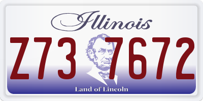 IL license plate Z737672