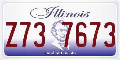 IL license plate Z737673