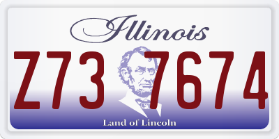 IL license plate Z737674