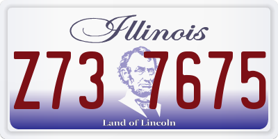 IL license plate Z737675
