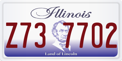 IL license plate Z737702