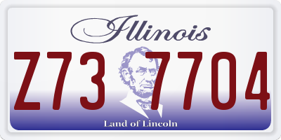 IL license plate Z737704