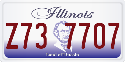 IL license plate Z737707