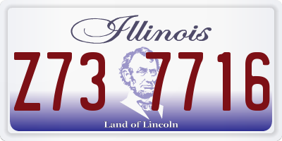 IL license plate Z737716