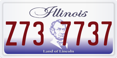 IL license plate Z737737