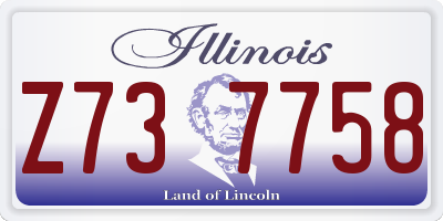 IL license plate Z737758