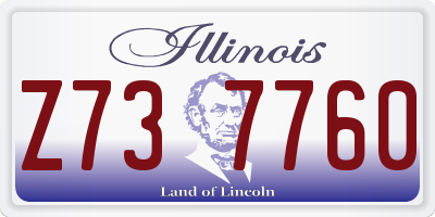 IL license plate Z737760