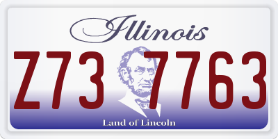 IL license plate Z737763