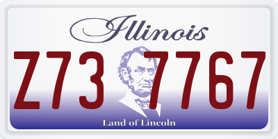 IL license plate Z737767