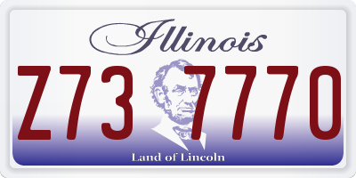 IL license plate Z737770