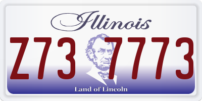 IL license plate Z737773