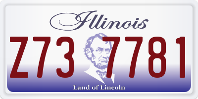 IL license plate Z737781
