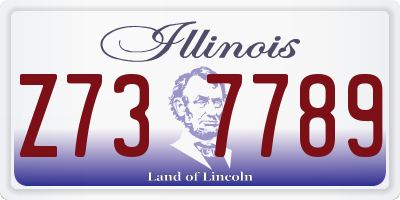 IL license plate Z737789