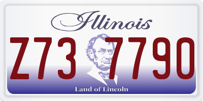 IL license plate Z737790