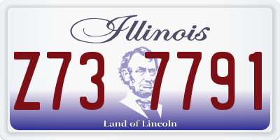 IL license plate Z737791