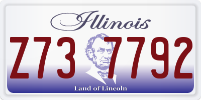 IL license plate Z737792