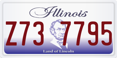 IL license plate Z737795
