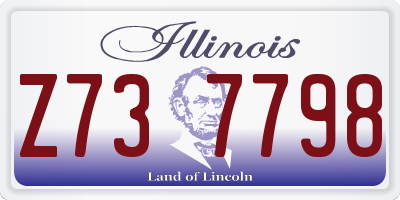 IL license plate Z737798