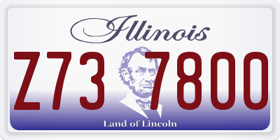IL license plate Z737800